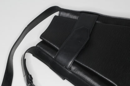 Louis Vuitton Sac d'Epaule Bucket Bag PM Black Leather