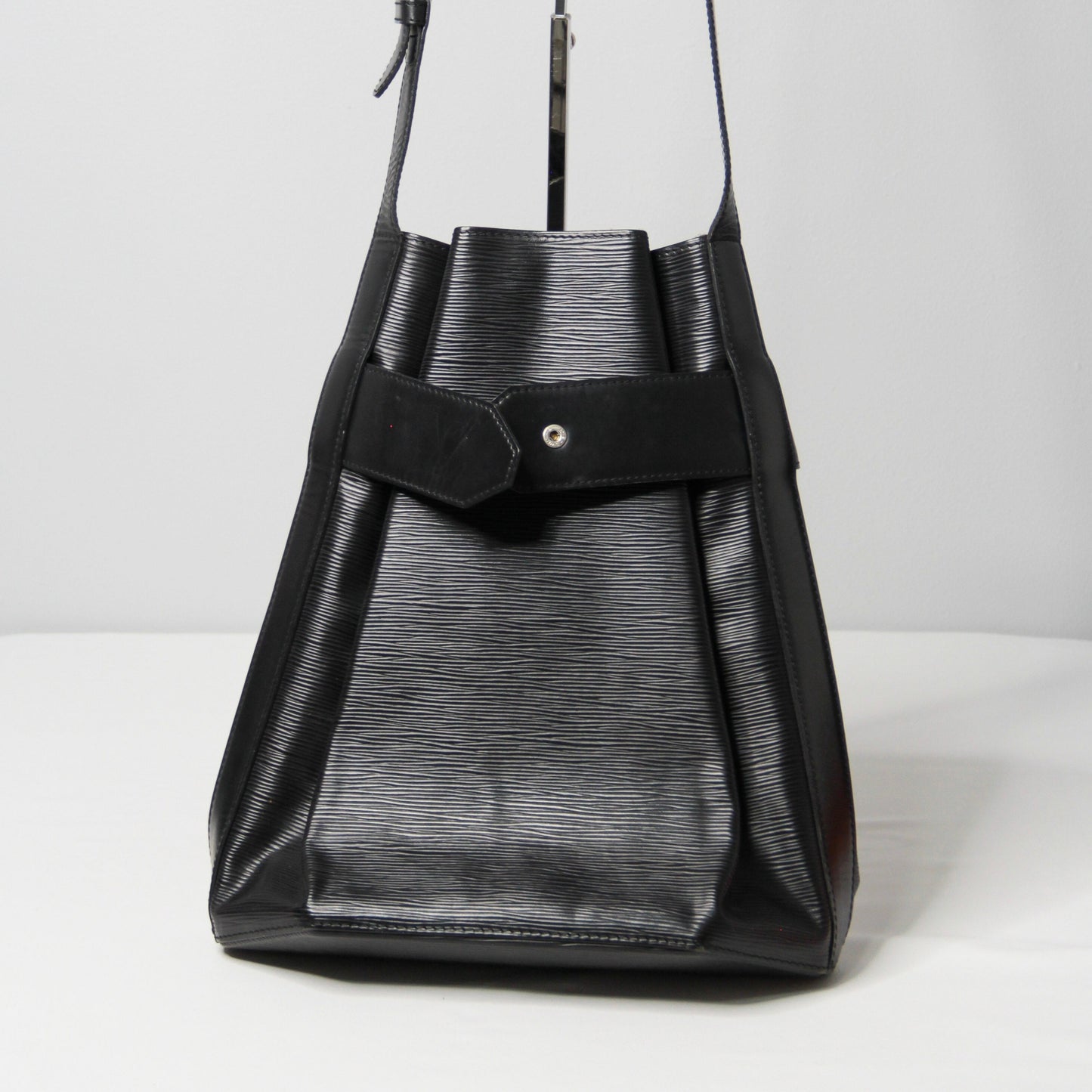 Louis Vuitton Sac d'Epaule Bucket Bag PM Black Leather