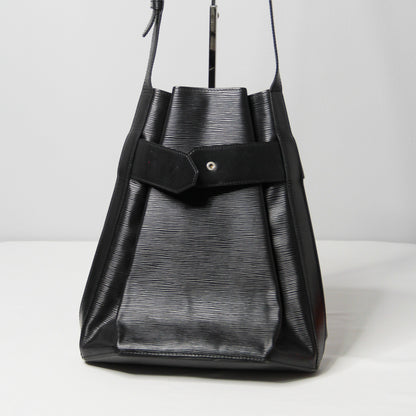 Louis Vuitton Sac d'Epaule Bucket Bag PM Black Leather