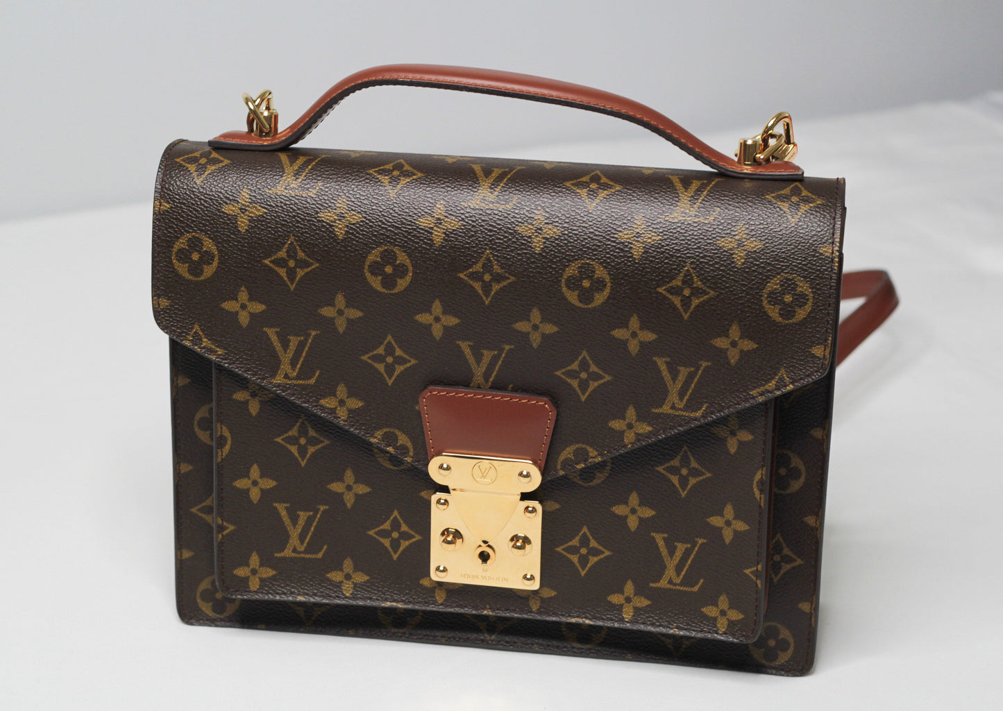 Vintage  Louis Vuitton Monceau Monogram Canvas Hand Bag