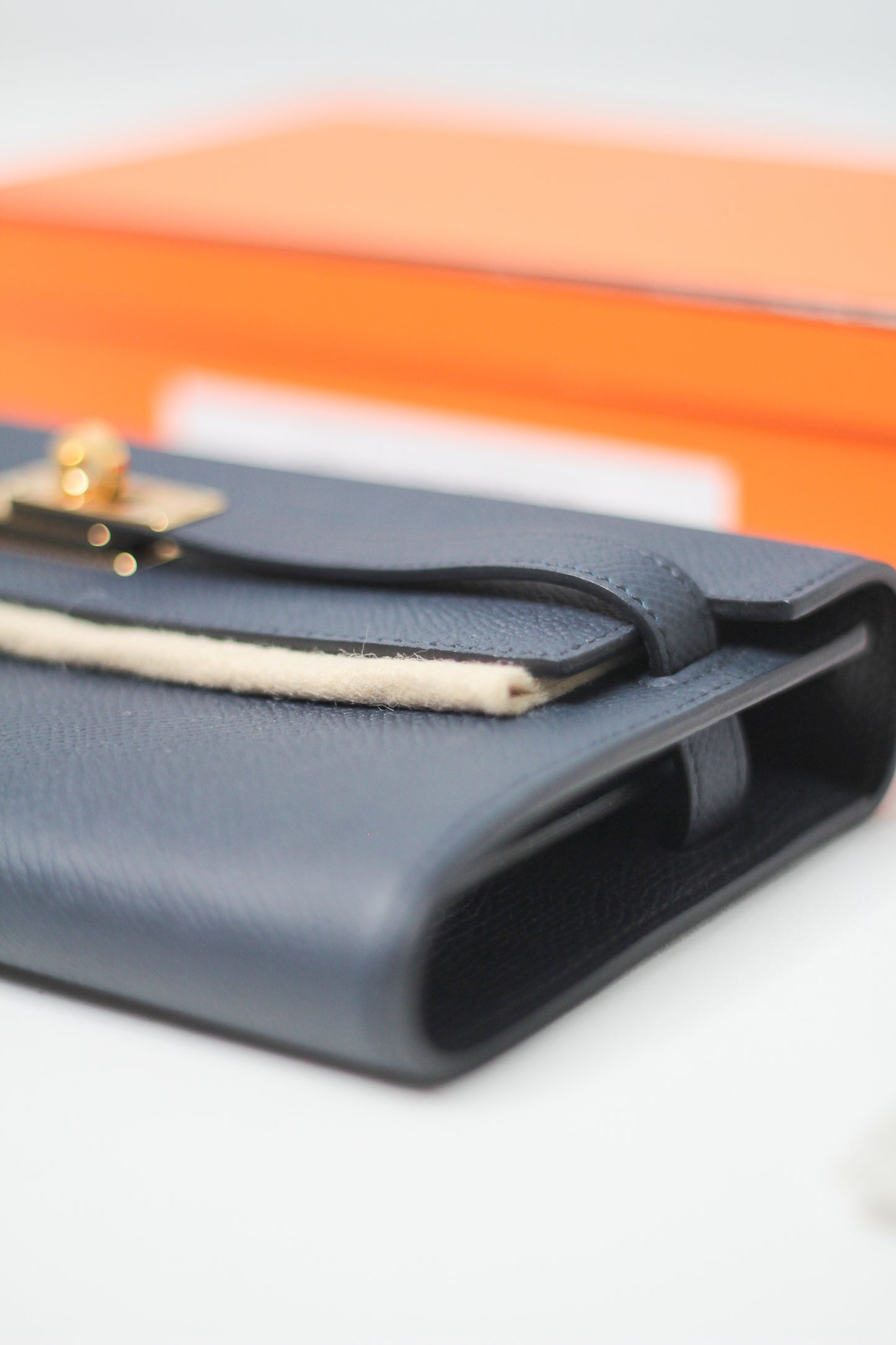 Hermes Kelly To Go Indigo Wallet Epsom