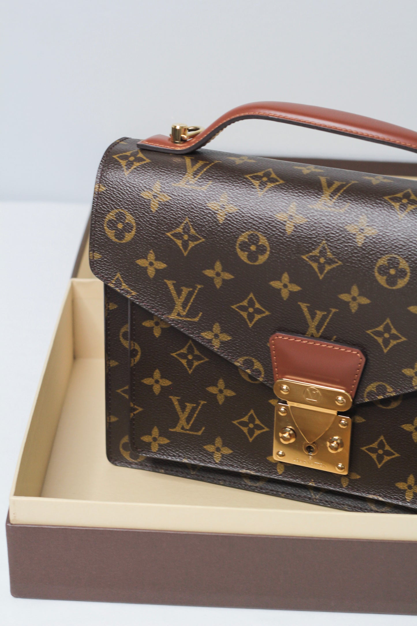 Vintage  Louis Vuitton Monceau Monogram Canvas Hand Bag