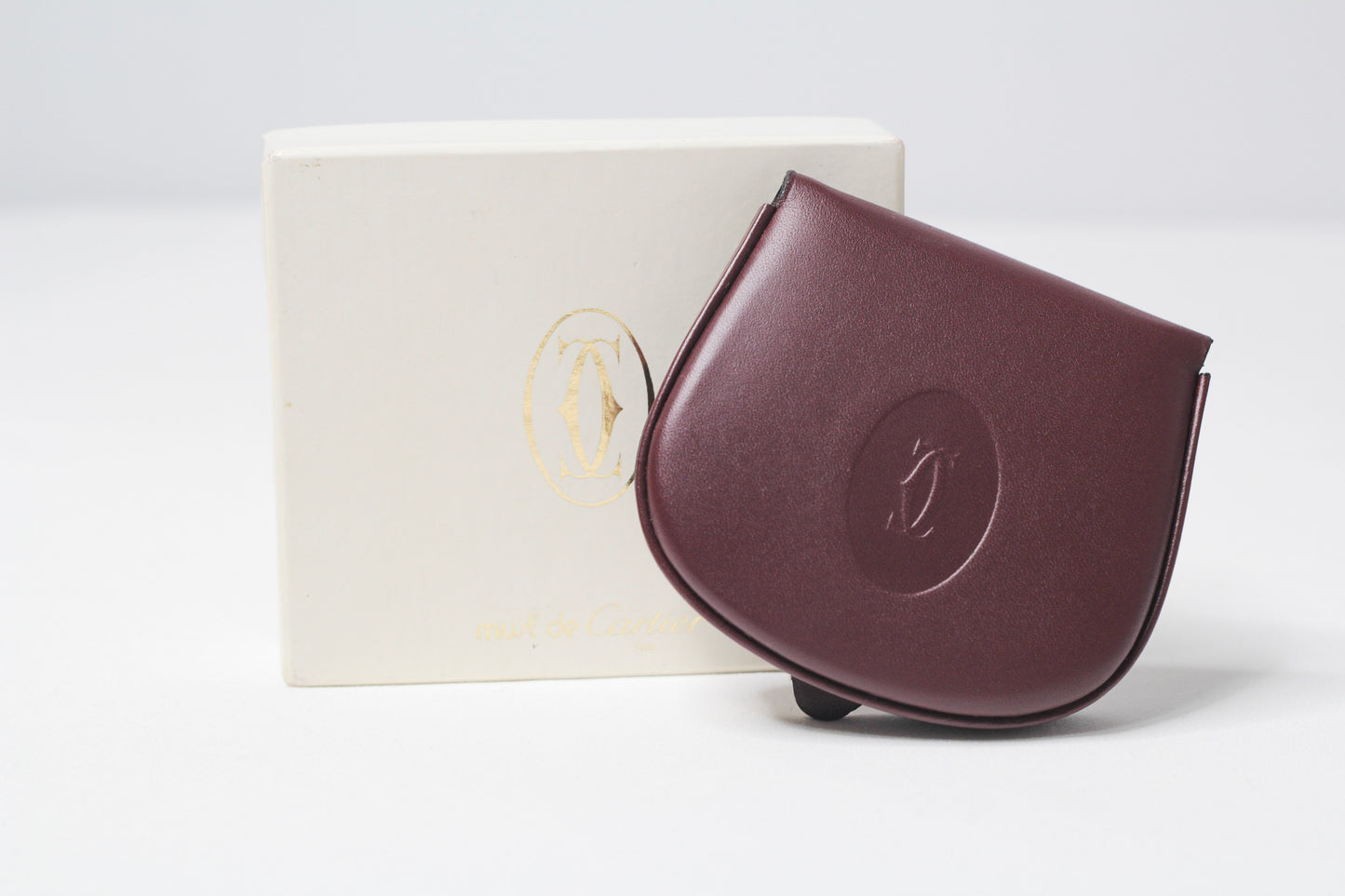 Must de Cartier Burgundy Coin Purse