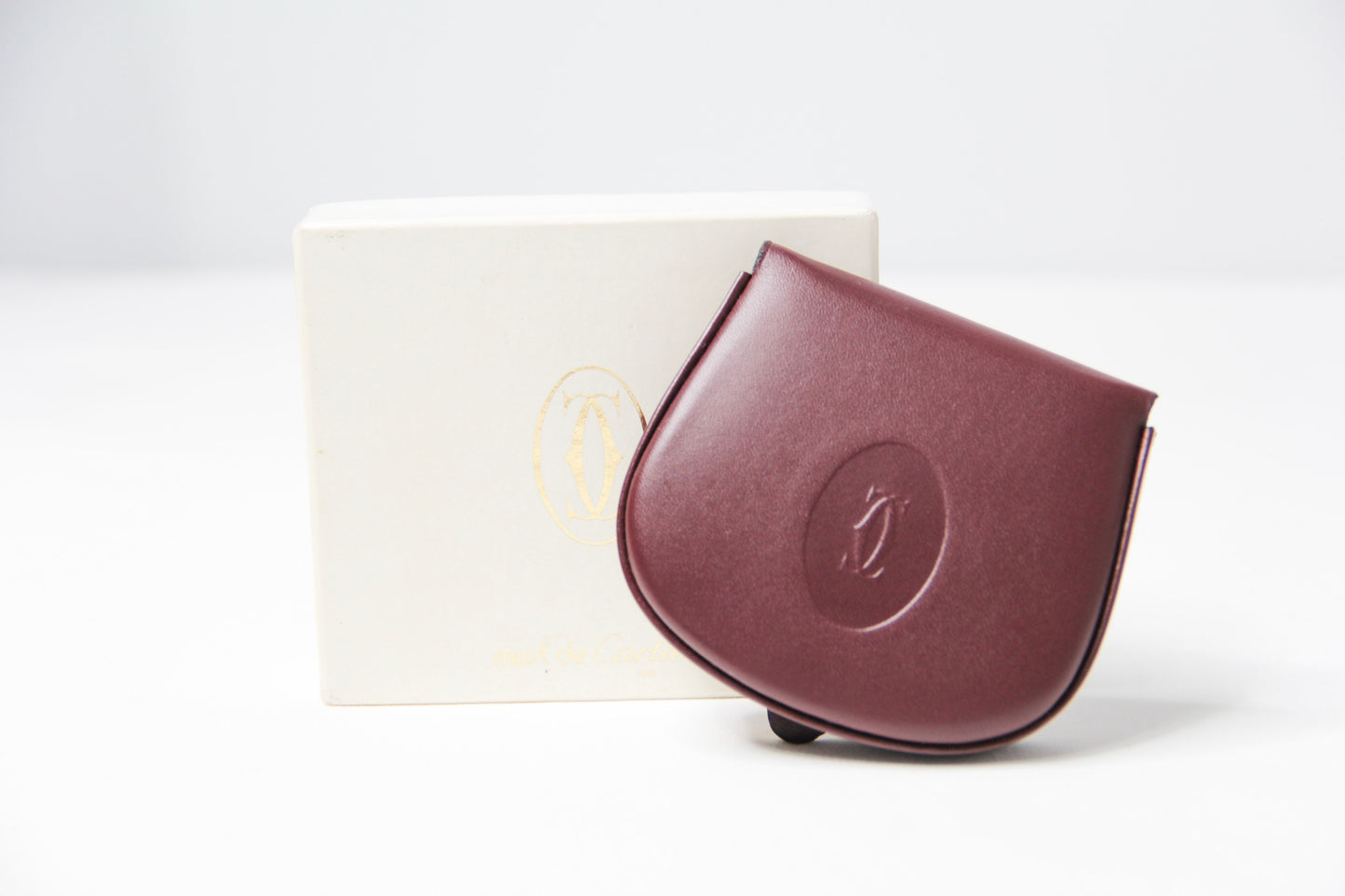 Must de Cartier Burgundy Coin Purse