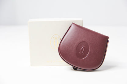 Must de Cartier Burgundy Coin Purse