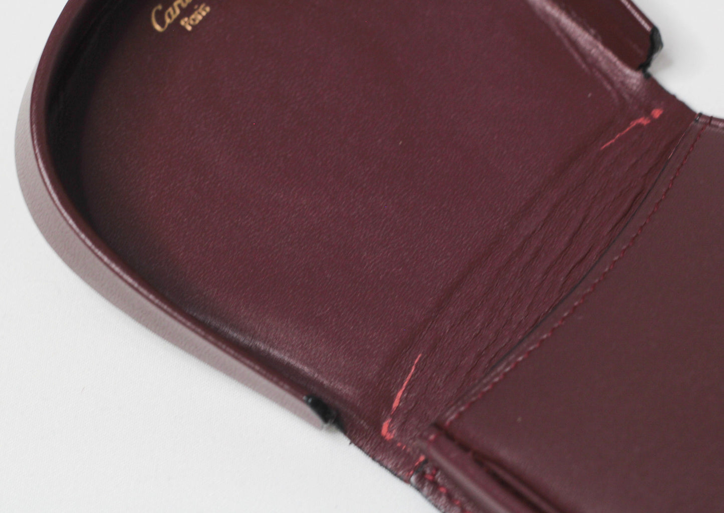 Must de Cartier Burgundy Coin Purse
