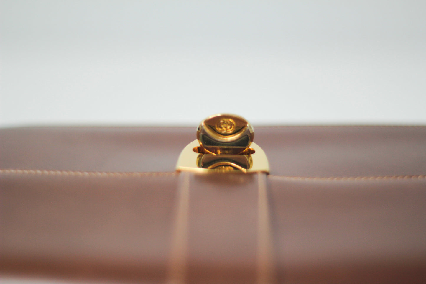 Rare Gucci Handbag Leather Camel