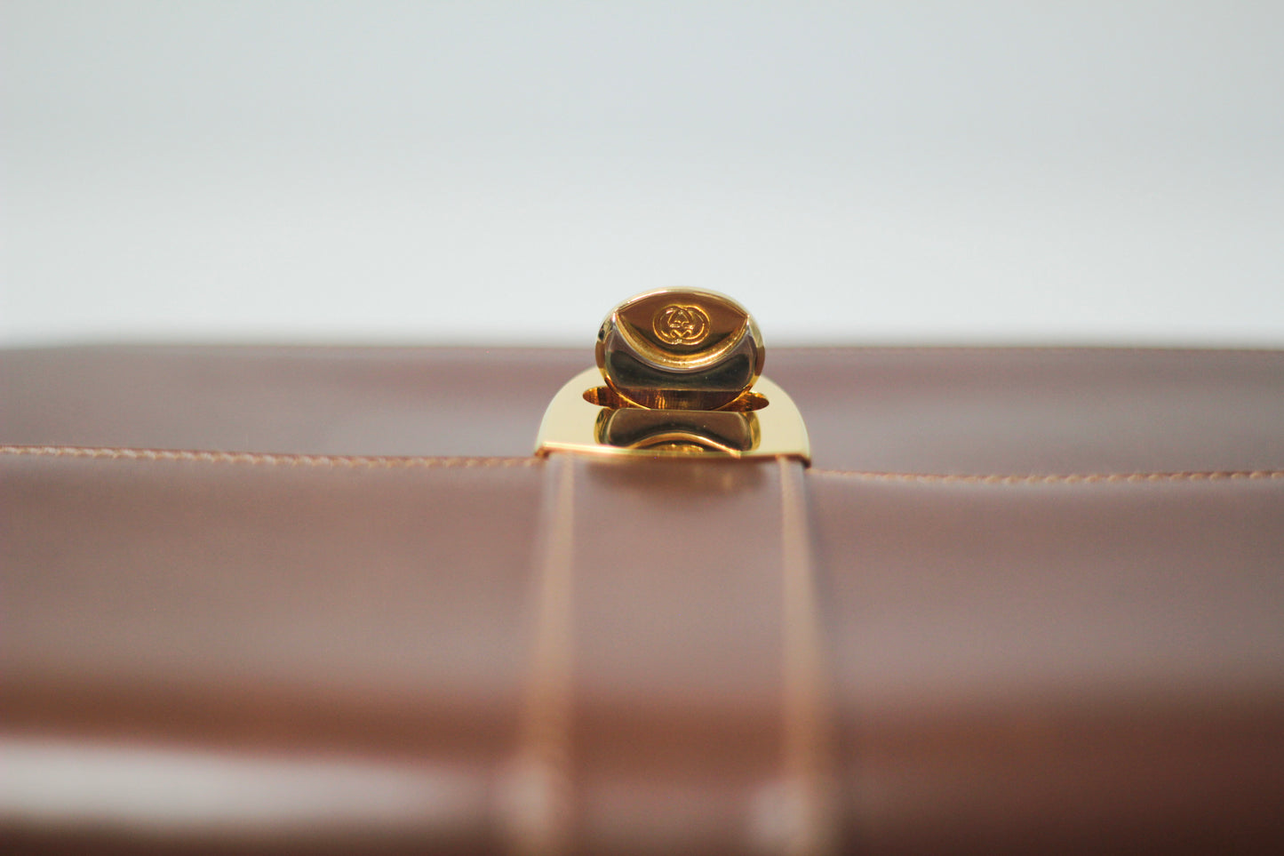 Rare Gucci Handbag Leather Camel