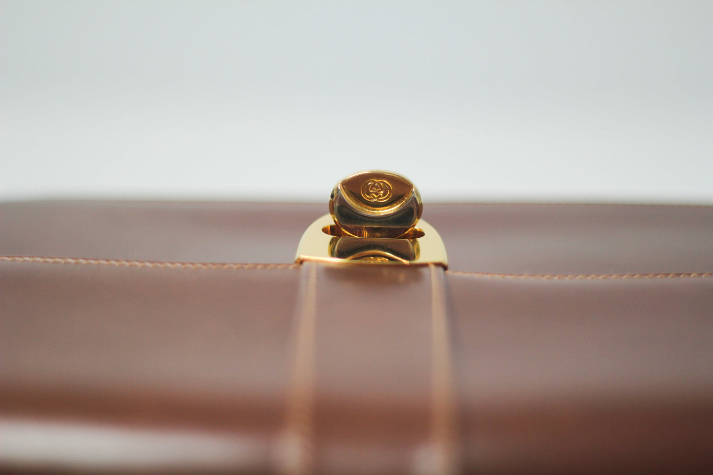 Rare Gucci Handbag Leather Camel