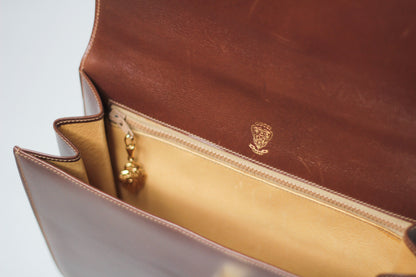 Rare Gucci Handbag Leather Camel
