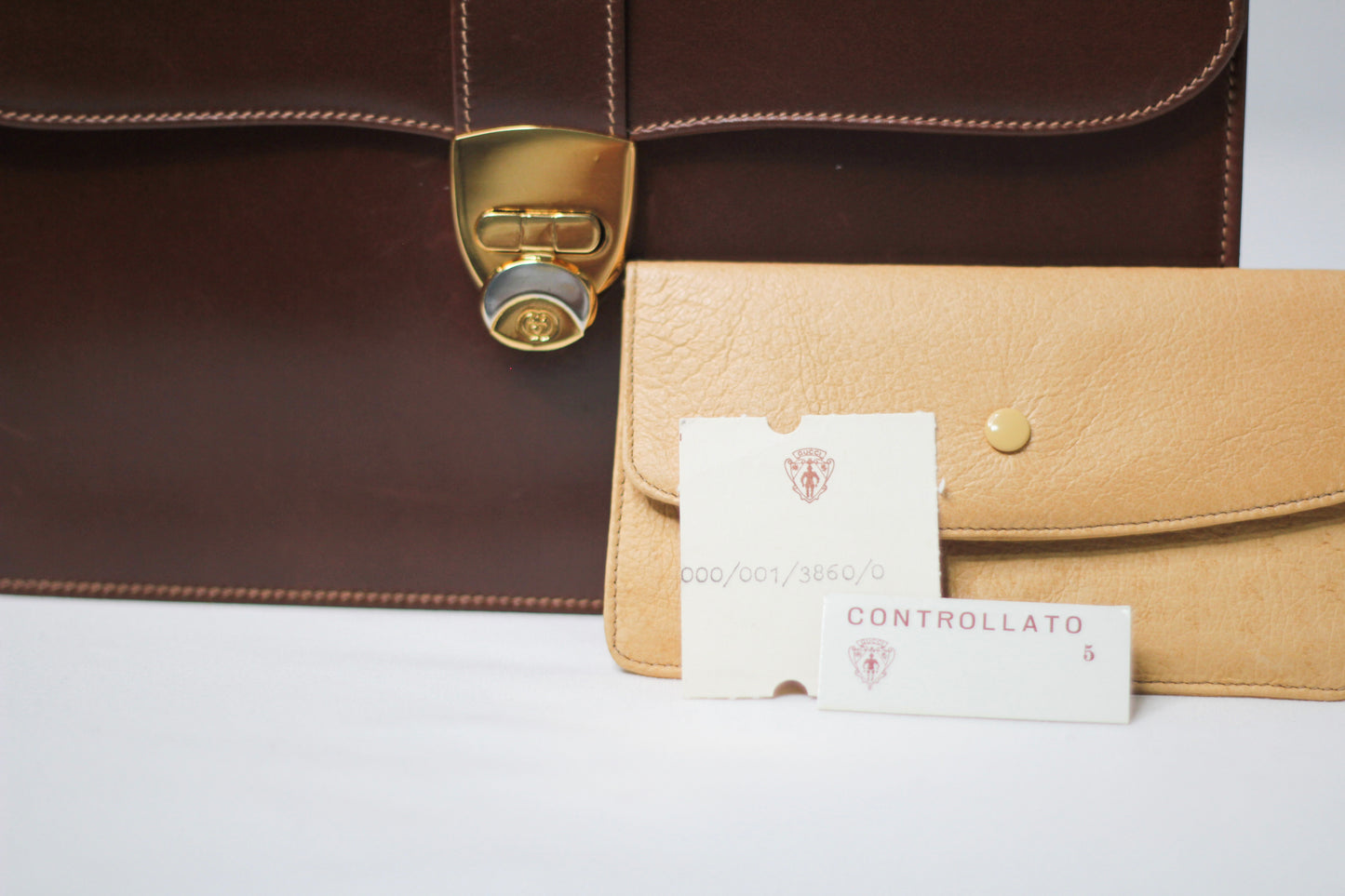 Rare Gucci Handbag Leather Camel