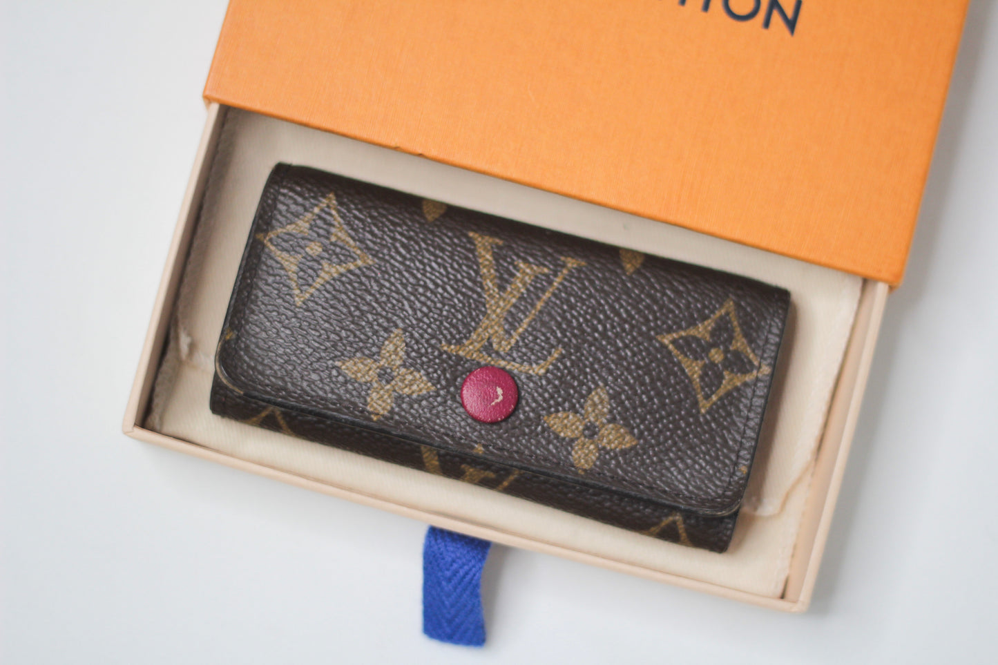 Louis Vuitton Vintage Monogram Personalized Key Chain