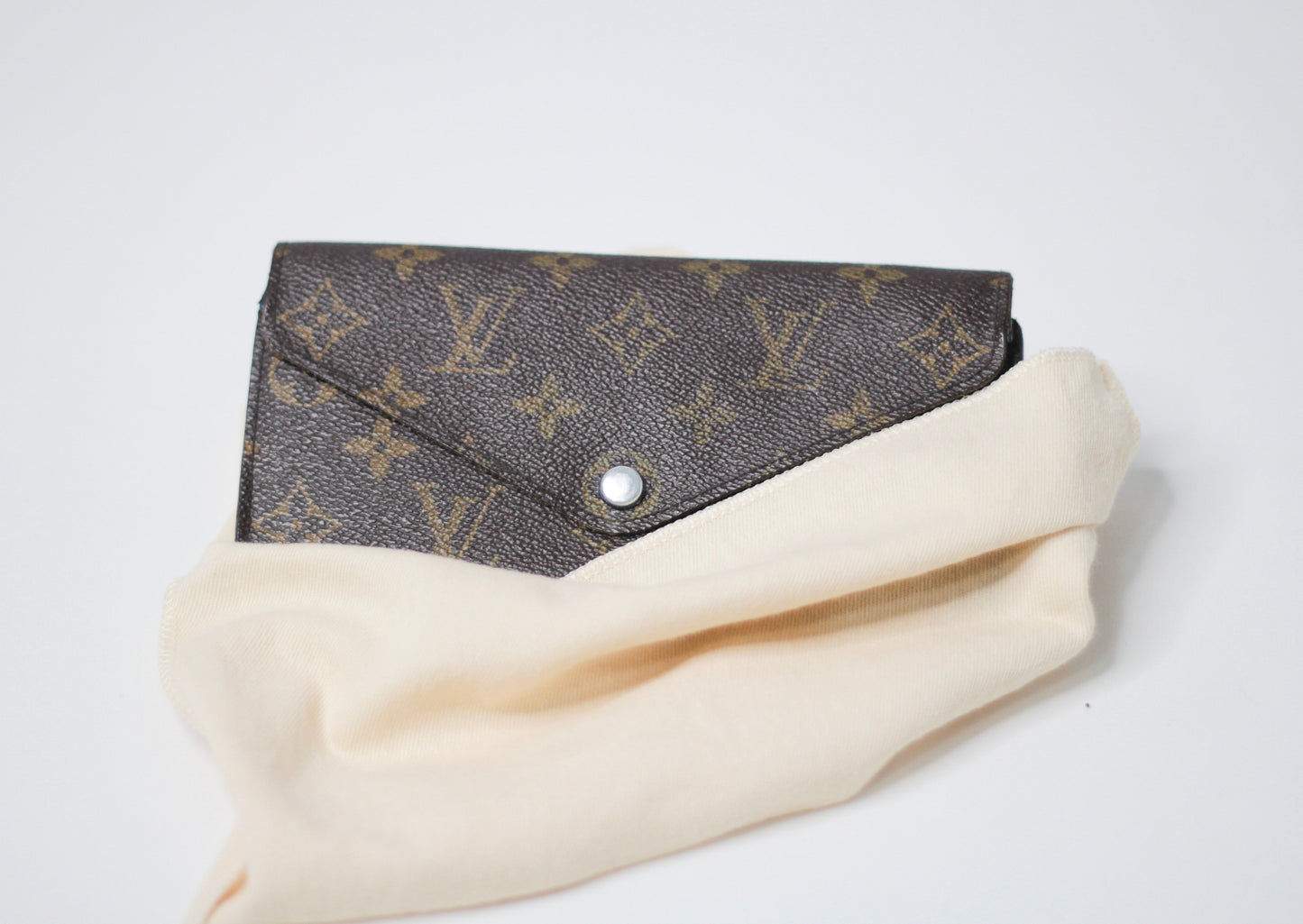 Louis Vuitton Wallet Brown Monogram (blue inside)