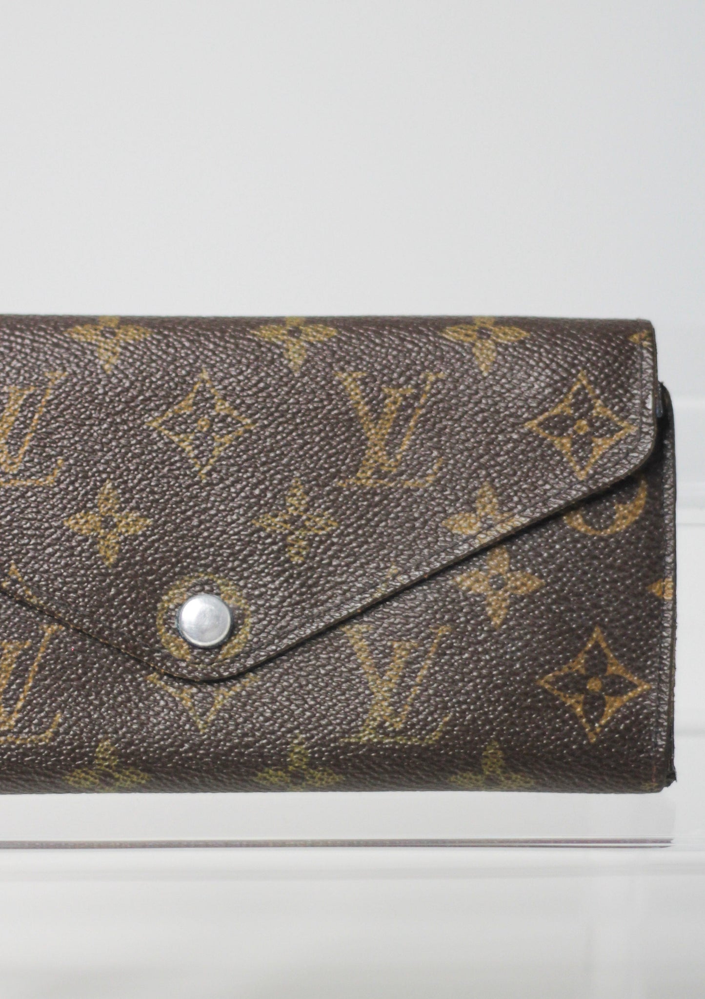 Louis Vuitton Wallet Brown Monogram (blue inside)