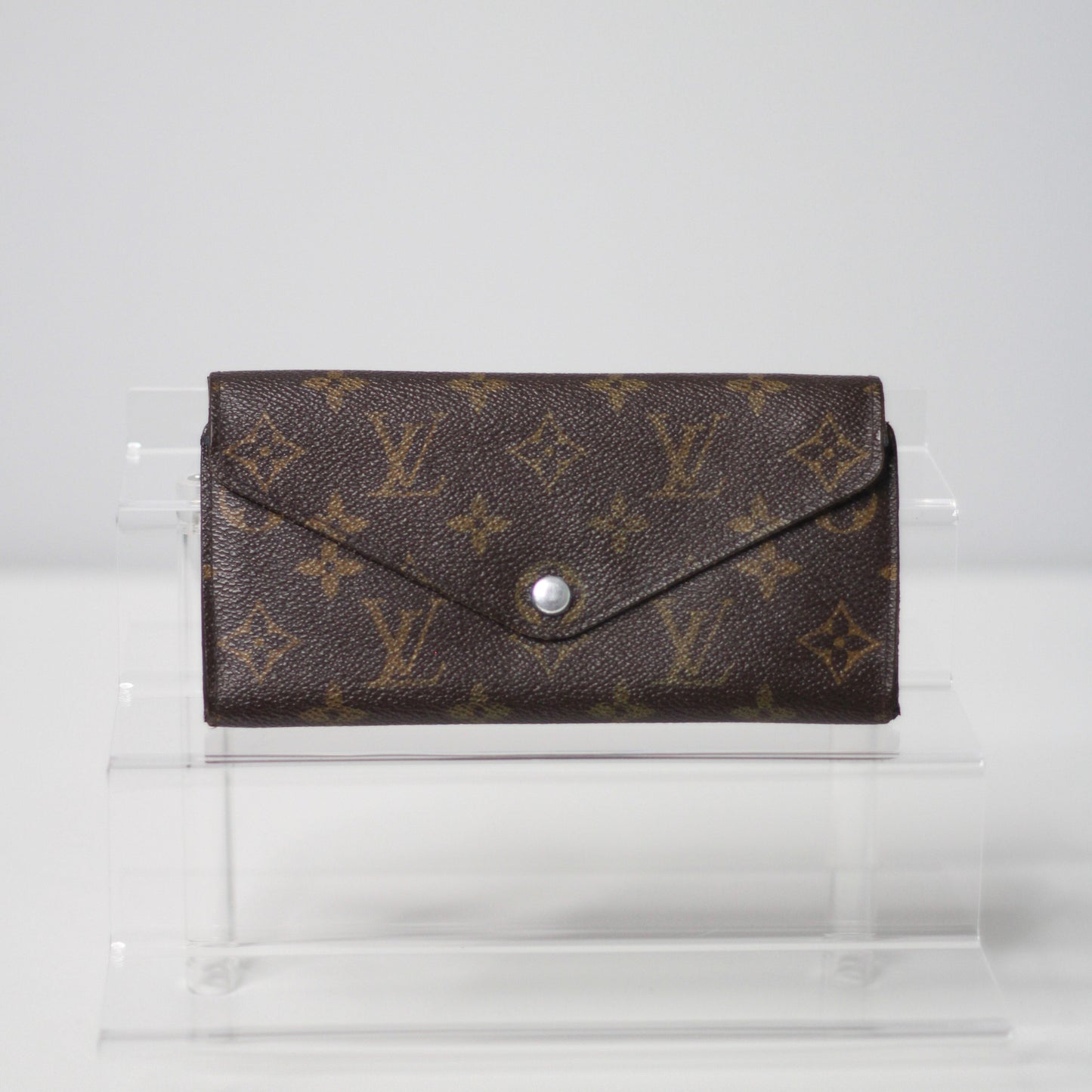 Louis Vuitton Wallet Brown Monogram (blue inside)