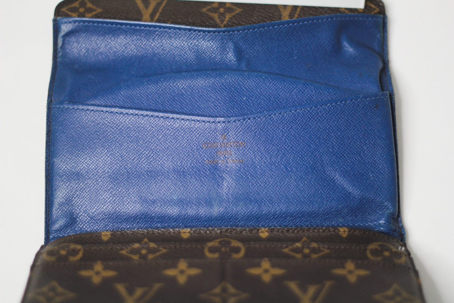 Louis Vuitton Wallet Brown Monogram (blue inside)