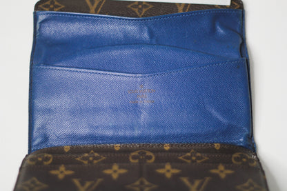 Louis Vuitton Wallet Brown Monogram (blue inside)