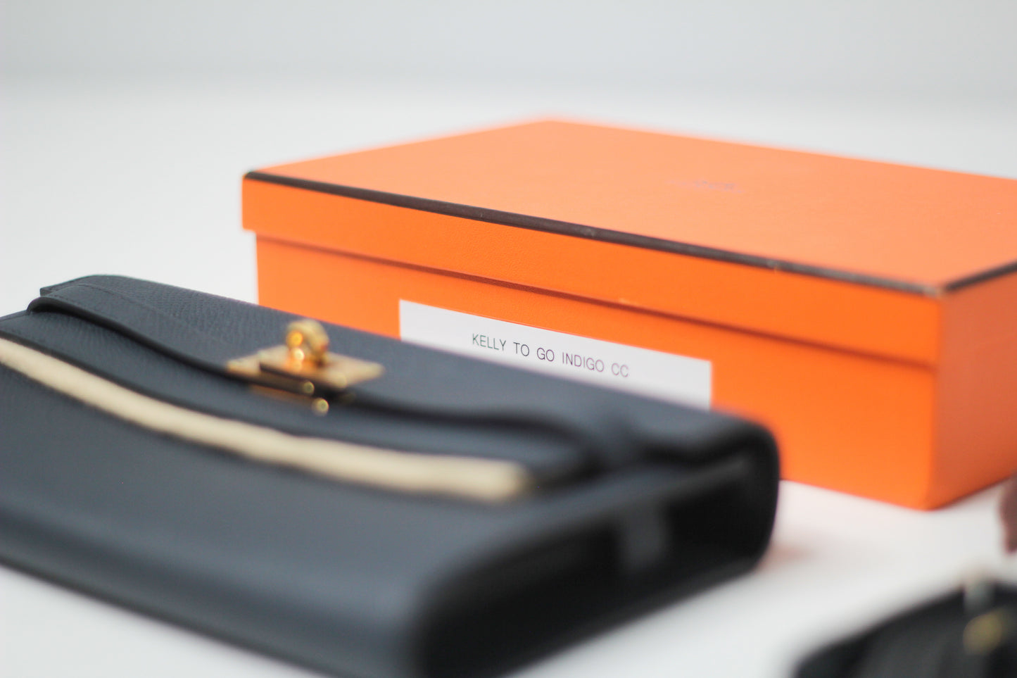 Hermes Kelly To Go Indigo Wallet Epsom