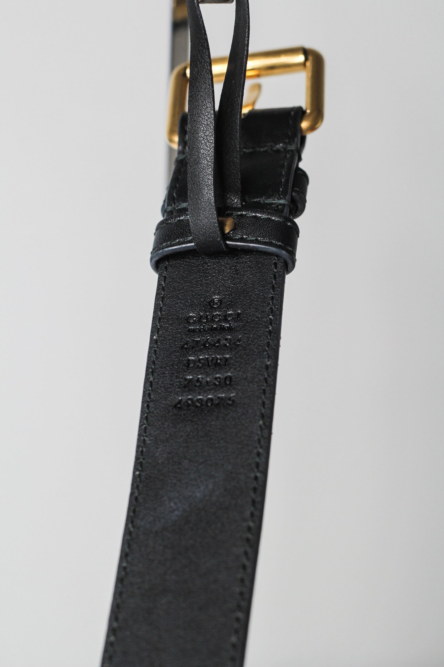 Gucci GG Marmont Black Velvet Leather Mini Belt Bag