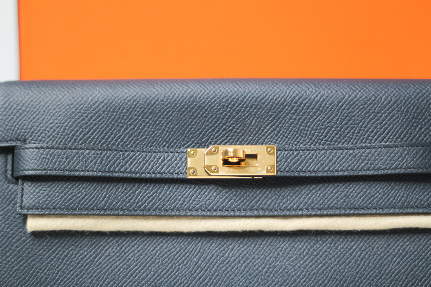 Hermes Kelly To Go Indigo Wallet Epsom