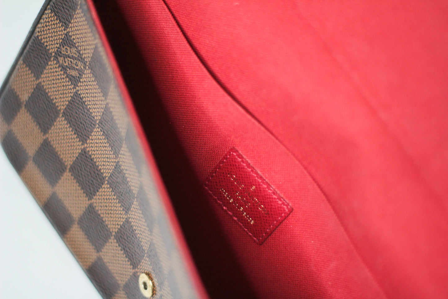 Louis Vuitton Damier Ebene Pochette Felicie Chain Wallet
