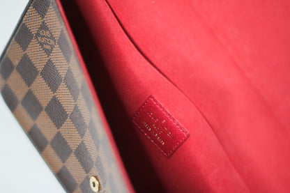 Louis Vuitton Damier Ebene Pochette Felicie Chain Wallet