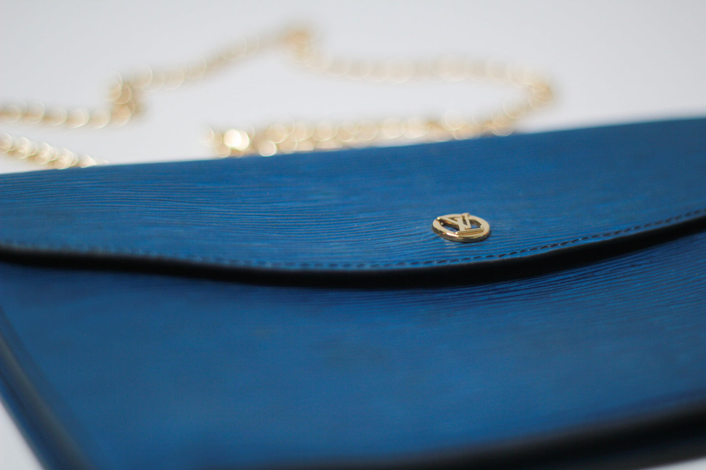 Vintage Louis Vuitton Blue Clutch Bag
