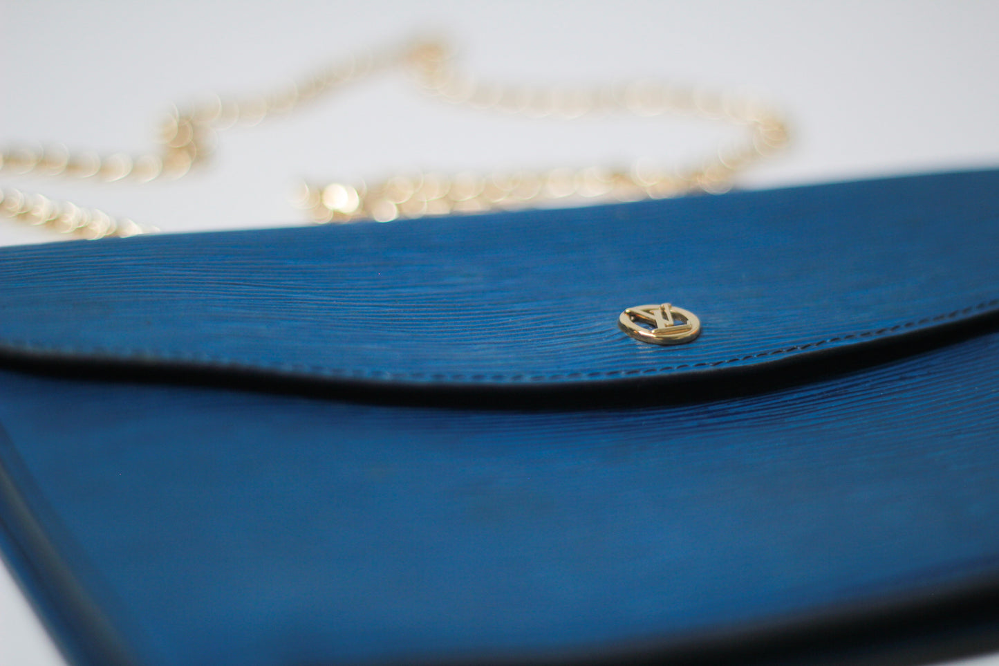 Vintage Louis Vuitton Blue Clutch Bag