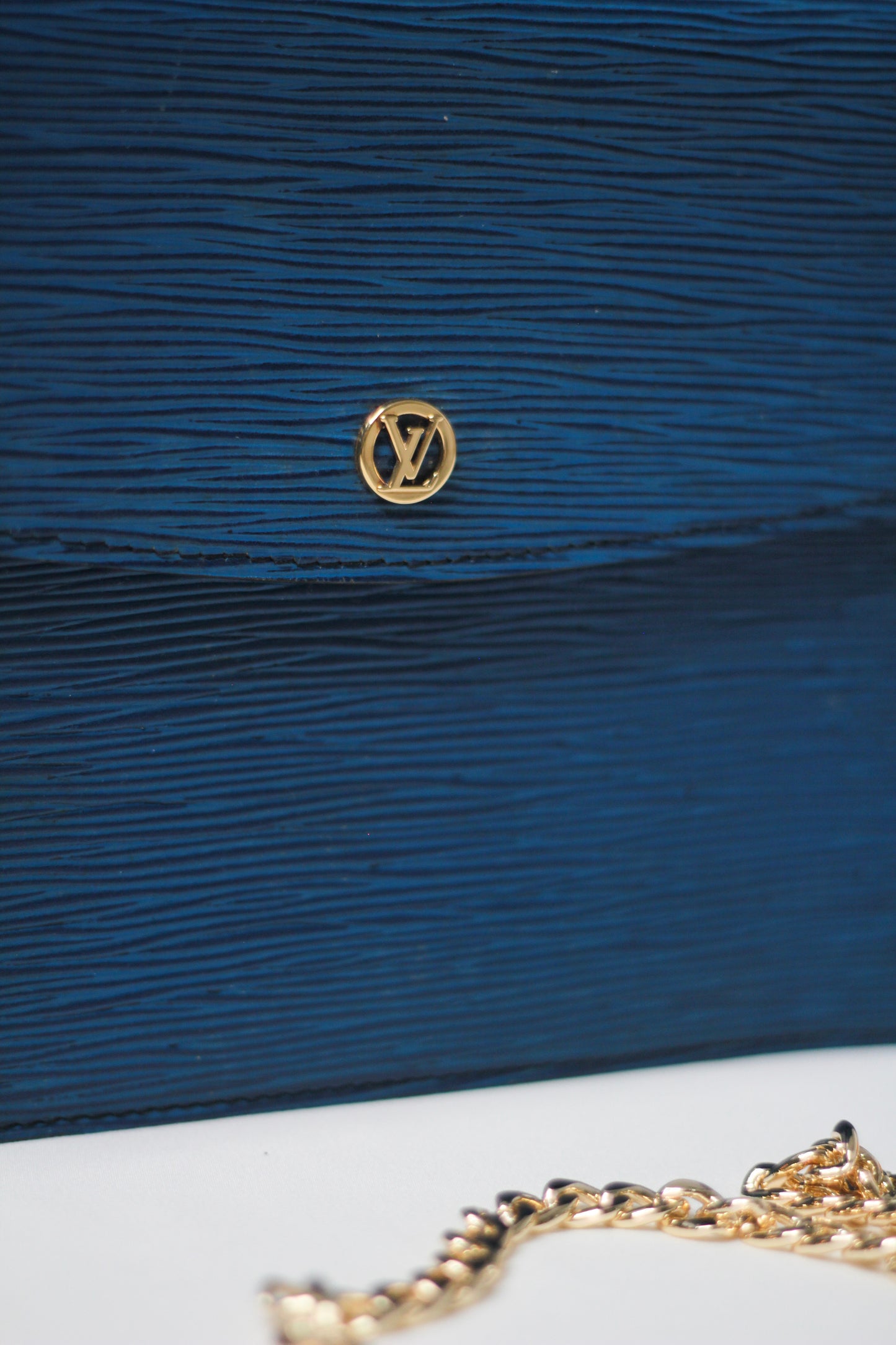Vintage Louis Vuitton Blue Clutch Bag