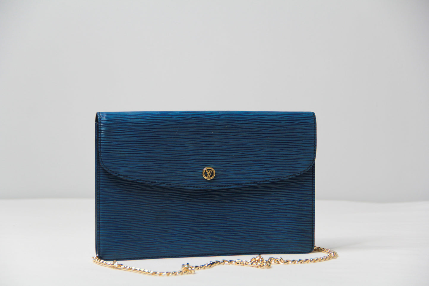 Vintage Louis Vuitton Blue Clutch Bag