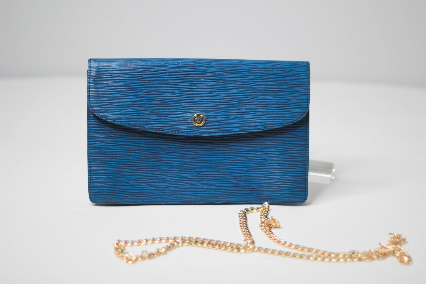 Vintage Louis Vuitton Blue Clutch Bag