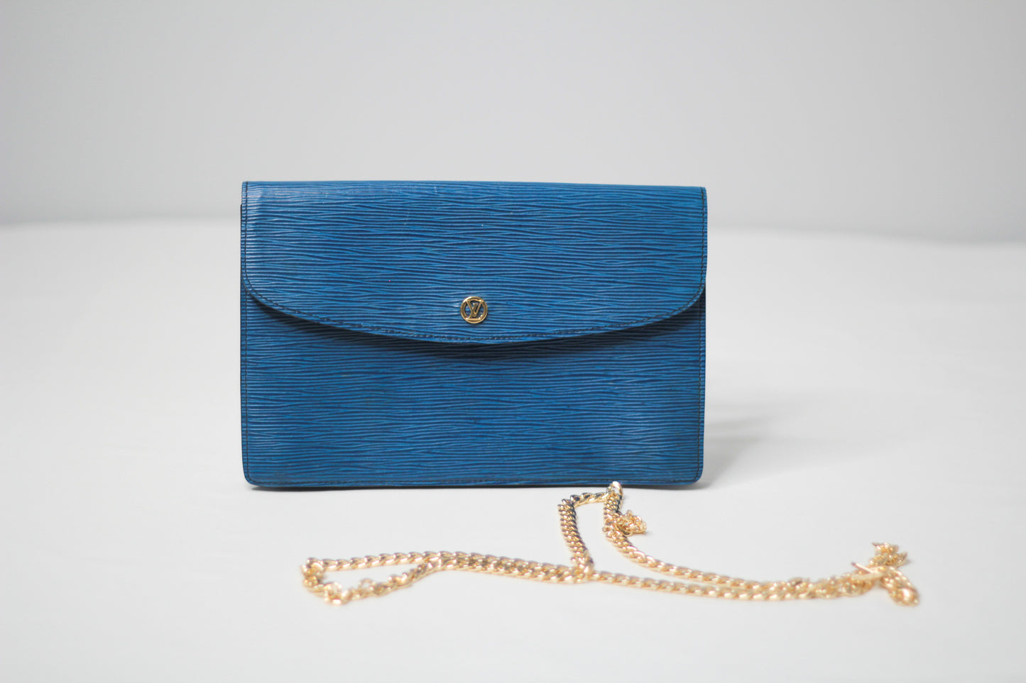 Vintage Louis Vuitton Blue Clutch Bag