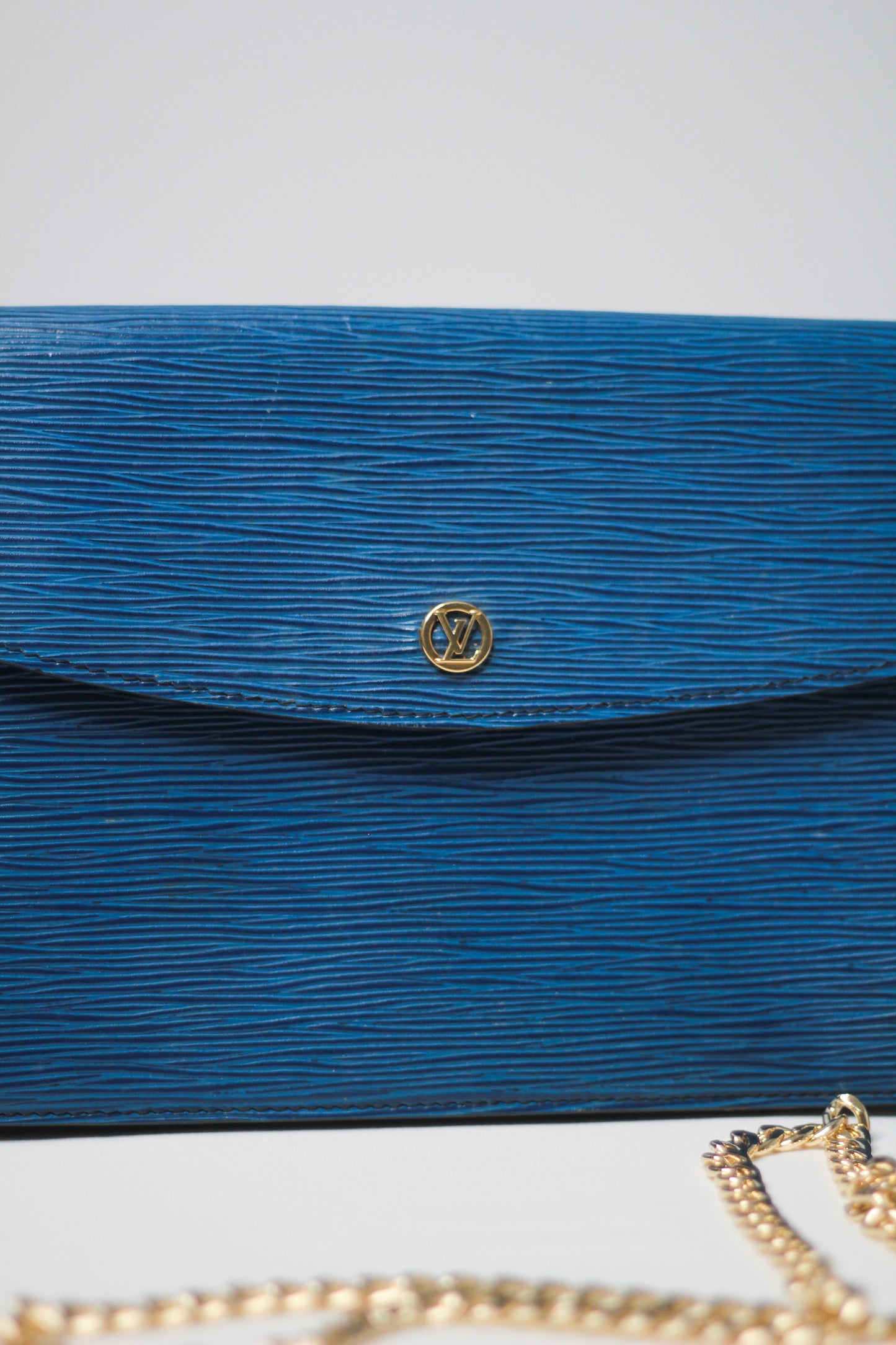 Vintage Louis Vuitton Blue Clutch Bag