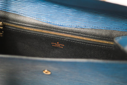 Vintage Louis Vuitton Blue Clutch Bag