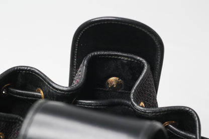 Yves Saint Laurent Vintage Black Hobo Bucket Shoulder Bag