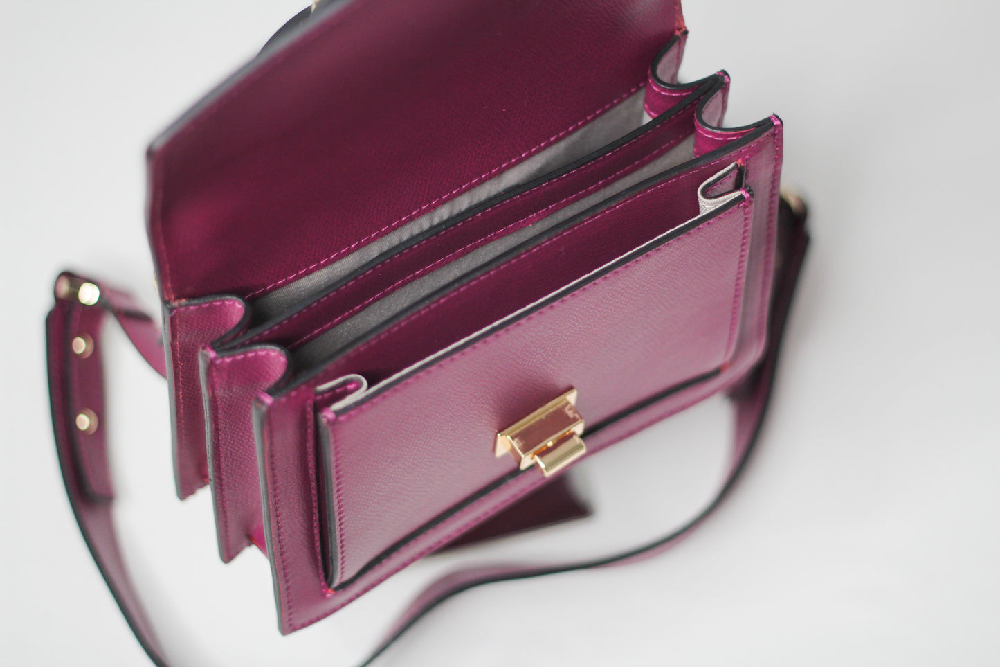 Valentino Titti Palmellato Studded Leather Top Handle Bag