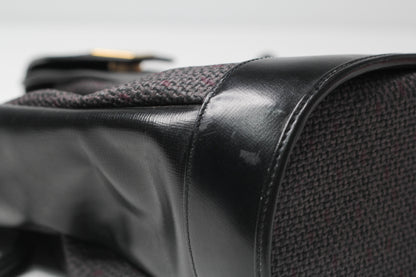 Yves Saint Laurent Vintage Black Hobo Bucket Shoulder Bag