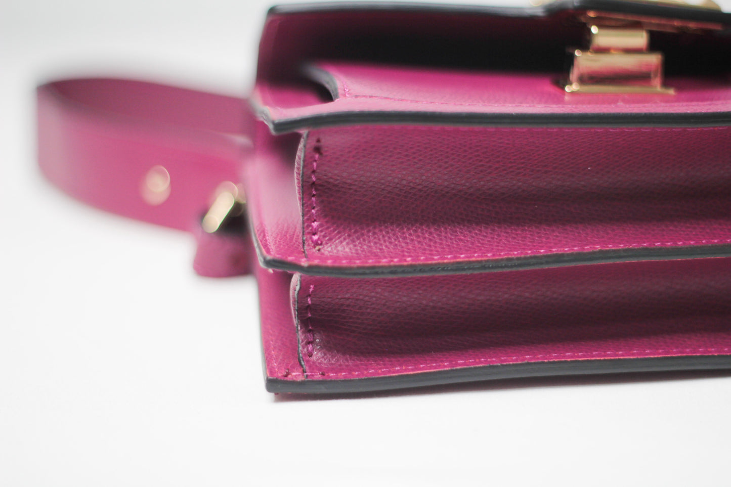 Valentino Titti Palmellato Studded Leather Top Handle Bag