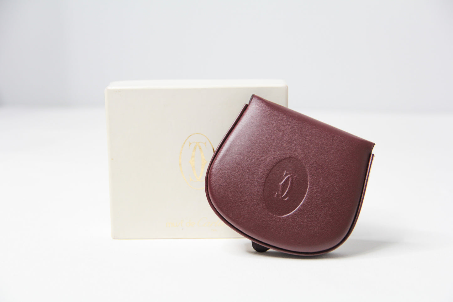 Must de Cartier Burgundy Coin Purse