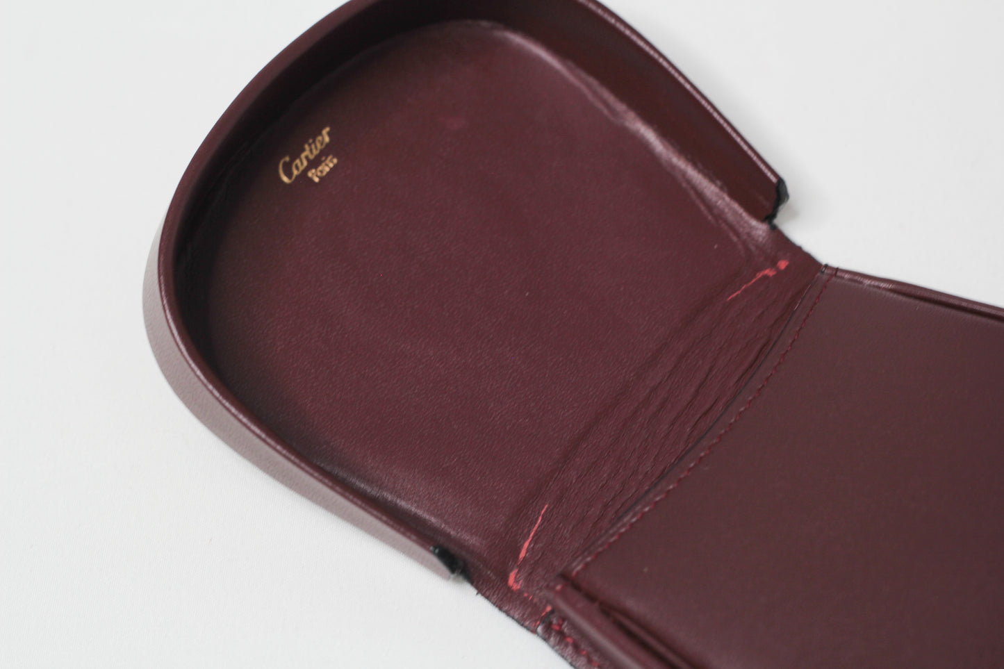 Must de Cartier Burgundy Coin Purse