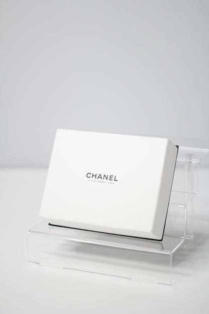 Chanel Timeless Classic Card Holder Quilted Silver leather with Chain – Belt