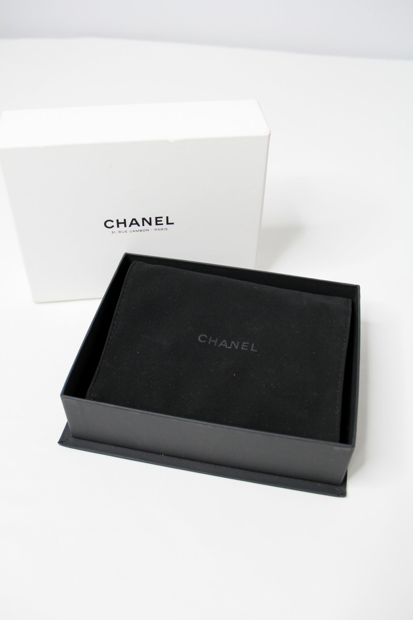 Chanel Timeless Classic Card Holder Quilted Silver leather with Chain – Belt